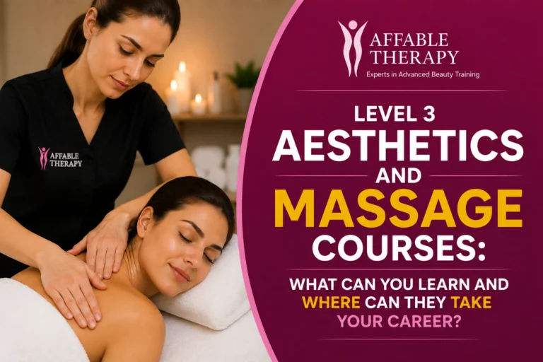 Level 3 Aesthetics and Level 3 Massage courses