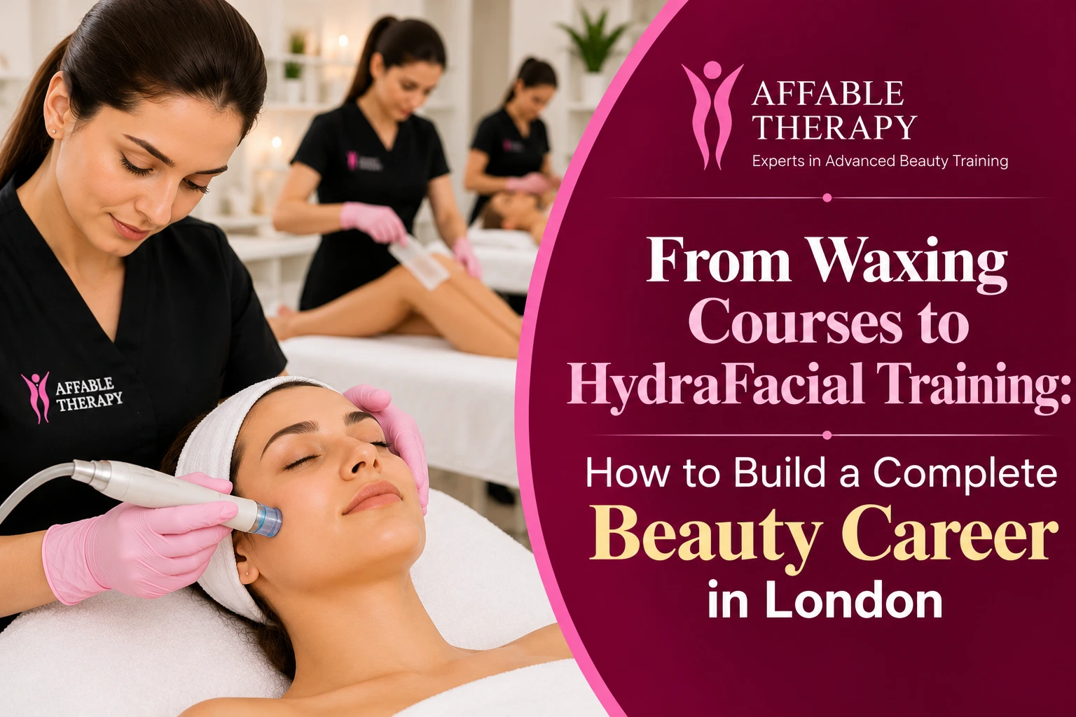 From Waxing Courses to HydraFacial Training: How to Build a Complete Beauty Career in London
